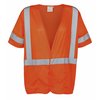 Ironwear Polyester Mesh Safety Vest Class 3 w/ 3 Pockets (Orange/Large) 1292-O-LG
